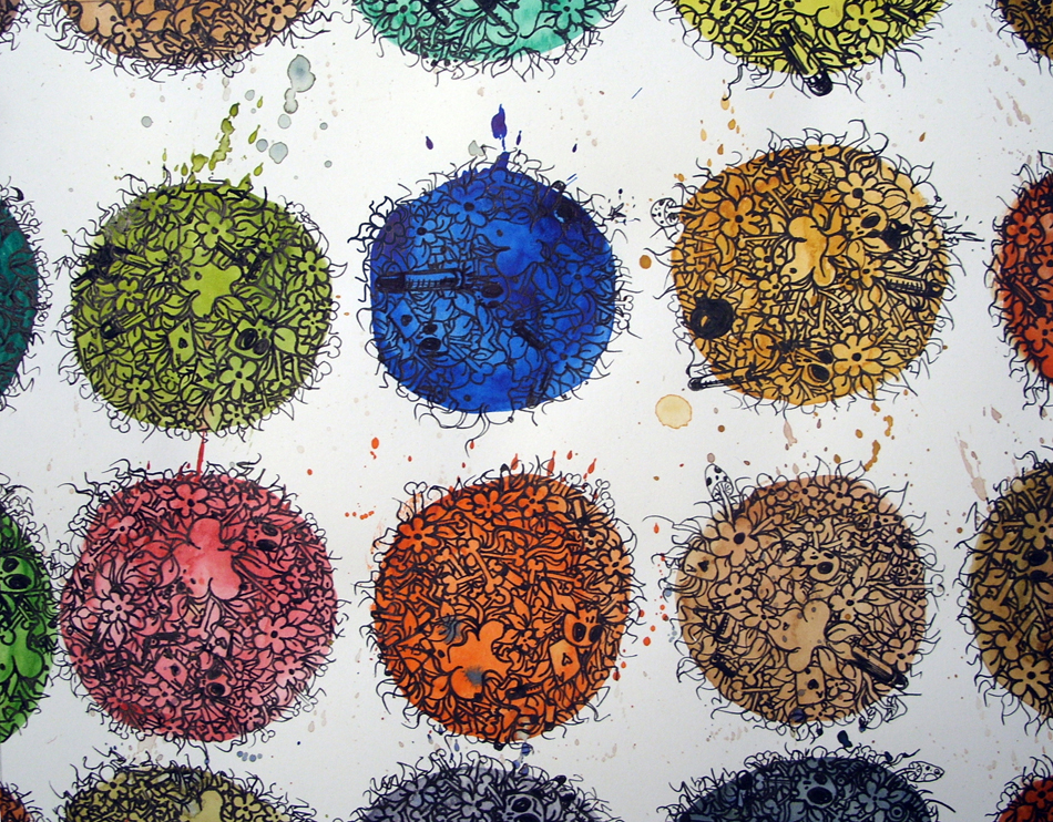 2013 Nicholas Wright Watercolour and ink on cartridge paper, size 25.4cmx20.3cm 